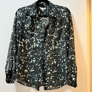 GAP Black and Cream Camouflage Jacket